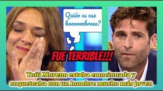 Fue terrible!!!Toñi Moreno estaba emocionada y coqueteaba con un hombre mucho más joven