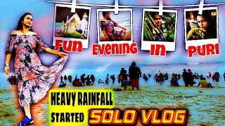 A Day In Puri Sea Beach Part - 2 | Jagannath Temple Puri | Heavy Rainfall In Puri Beach ||