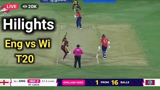 England vs West indies super 8 T20 match full hilights 2024 | eng vs Wi super 8 match Hilight