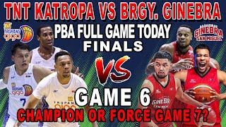 BRGY. GINEBRA vs TNT! Game 6 Finals! PBA Live Full Game Today! Force Game 7? Smart Court - 2K24