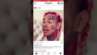 6ix9ine daughter on his deleted Instagram post