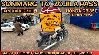 Conquering Zojila: Sonmarg to Zero Point on Honda CB 350  #cb350 #cb350rs