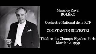 Ravel: Boléro - Orchestre National de la RTF/Silvestri (1959)