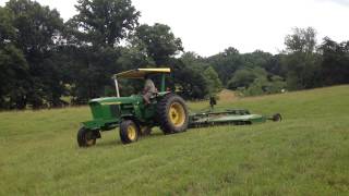 John Deere 4020 and HX15 Batwing Rotary Mower - Part 2 of 2 (July 2014)