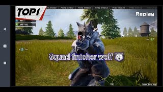 Squad Finisher Wolf 🐺 | Pubg HIGHLIGHTS | #pubgmobile #shorts #bgmi