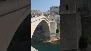 Mostar bridge jump 23 meters high ( Bosnia and Herzegovina)