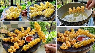 😱🤯 ভাইরাল আলুর রেসিপি Unique Style Super Crispy POTATO WEDGES  VIRAL Potato Recipe