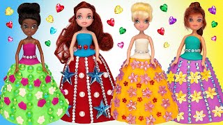 DIY How to Make Sparkle Dresses out of Clay for Miniature Dolls