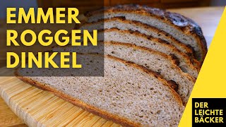 Vollkornbrot mit einer Mischung aus Emmer, Roggen und Dinkel