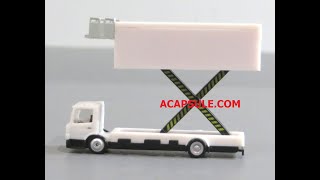 Demo of Herpa Airport White Catering Truck 1/200 Scale HE550987