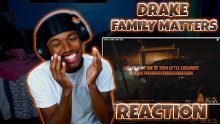 DRAKE RESPONDED WITH SOME HEAT.. DRAKE - family matters (KENDRICK DISS) | REACTION!!