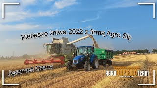 Pierwsze żniwa 2022 z firmą Agro Sip ✔ Jęczmień Ozimy🔥Class tucano 440 w akcji🔥