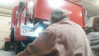 1941 hemi Dodge truck build.  Episode 2 installing shackles then grease zerk disaster...