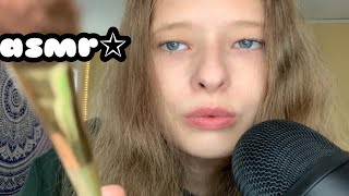 ASMR Doing Your Makeup (mouth sounds, tapping, scratching)