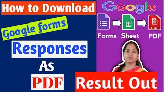 How To Download Google Forms Responses As Pdf in mobile/Sheet/How to download Google forms result.