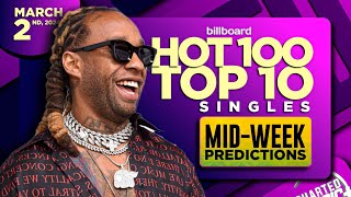 MID-WEEK PREDICTIONS | Billboard Hot 100, Top 10 Singles | March 2nd, 2024