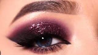 beautiful black and maroon eye makeup|| #eyemakeup #marooneyemakeup #viralvideos