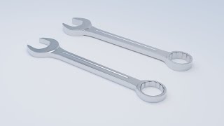 Combination Wrench 3D Model