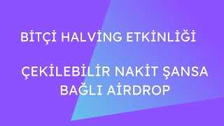 Bitçi Halving Özel Çark Etkinliği Ödül Anlık Şansa Bağlı ve Çekilebilir