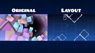 "WHAT" Original vs Layout Comparison | Geometry Dash