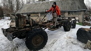 Строим самый проходимый ЗИЛ-157 на ОГРОМНЫХ колесах! Делаем гидроусилитель руля!