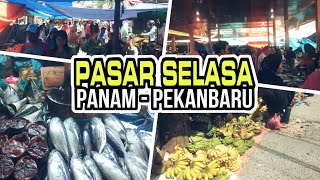 Suasana Pasar Selasa Panam Pekanbaru gerah banget