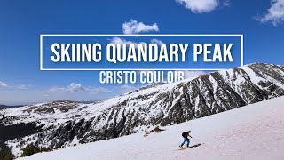 Skiing Cristo Couloir on Quandary Peak | Colorado Fourteeners | 14,271'