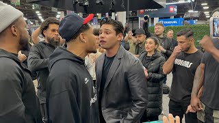 Ryan Garcia, Devin Haney stories from Super Bowl face off | Compas on the Scene