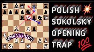 Chess Opening: Polish (Sokolsky) Opening | Amazing Bishop & Pawn Sac | Blitz Game | ft. Vijay Joshi