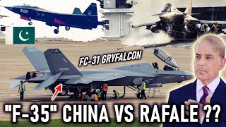 AKUISISI SILUMAN "F-35" VERSI CHINA FC-31 GRYFALCON PAKISTAN YAKIN DAPAT UNGGULI RAFALE SU-30 INDIA