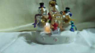 2009Hallmark Ornament Snowman Band  Magic Light and Sounds Christmas Holiday