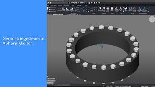 Pfad  und Geometrie-getriebene Abhängigkeiten - BricsCAD Mechanical