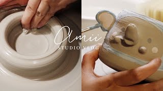 Studio Vlog | Throwing & Glazing Pots | How I spent my Christmas | ASMR Vlog | Animal Crossing Tour