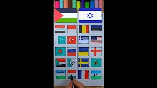 Which Country Do You Support? 🤔 Palestine or Israel 🚩Flag Art 🚩