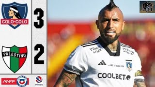 colo colo vs palestino 3-2 all Goals Highlights