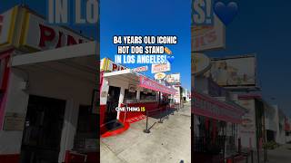 ICONIC HOT DOG STAND IN LOS ANGELES!#pinkshotdog #losangeles #hotdog #shorts