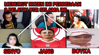 MENURUT BTR RYZEN INI PERBEDAAN 3 PELATIH BTR SELAMA INI ...