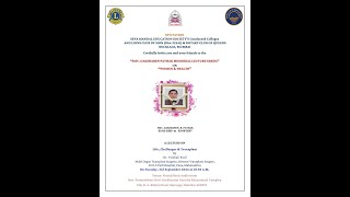 Smt Dakshaben Pathak Memorial  Lecture Series on Women and Health