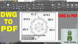 How to Convert AutoCAD file to PDF