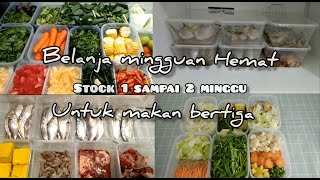 BELANJA MINGGUAN HEMAT | UNTUK MAKAN BERTIGA | FOOD PREPARATION INDONESIA