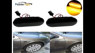 2Pcs Dynamic Turn Signal Light LED Side Marker Lamp For SEAT Ibiza