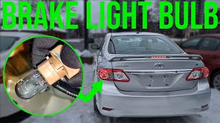 How to Replace Brake Light Bulb - Toyota Corolla (2009-2013)