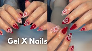 Watch me do a full gel x set | step by step tutorial 🧸