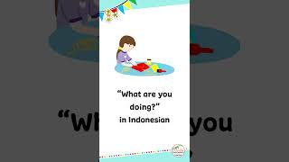 How to Say "What are you doing?" in natural Indonesian