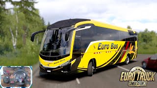 Euro Truck Simulator 2 | New Realistic Marcopolo G8 1200 Bus Mod | Logitech g29 Smooth Gameplay