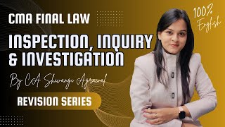 Inspection, Inquiry and Investigation | CMA Final Law Revision Series | 100% English | June 2024