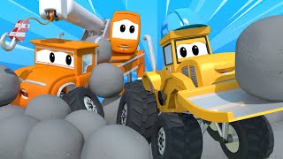 Monster Trucks pour enfants - Milo & mitch et Max font la COURSE à la PLAGE - Dessin animé enfants