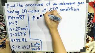 Ideal Gas Law Sample Problem at STP