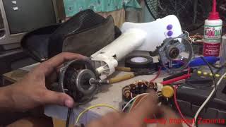 How to replace defective stator of an electric fan? (Tagalog version)