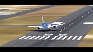 American Airlines 757-200 hard landing in Toncontín, Tegucigalpa, Honduras 🇭🇳